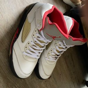 Fire red Jordan 5s